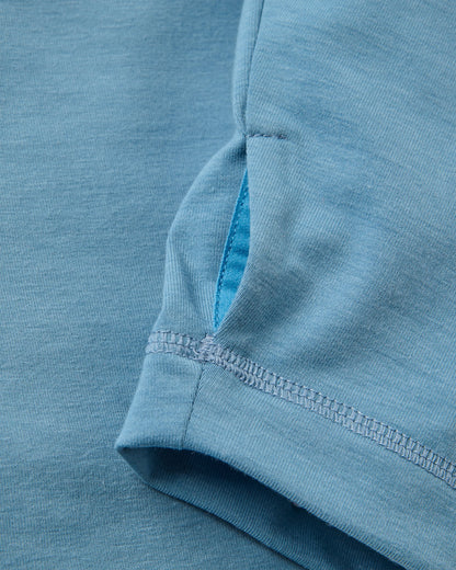 Roamscreen UPF50 Drirelease® Men's Hoodie - Faded Denim - Flatlay