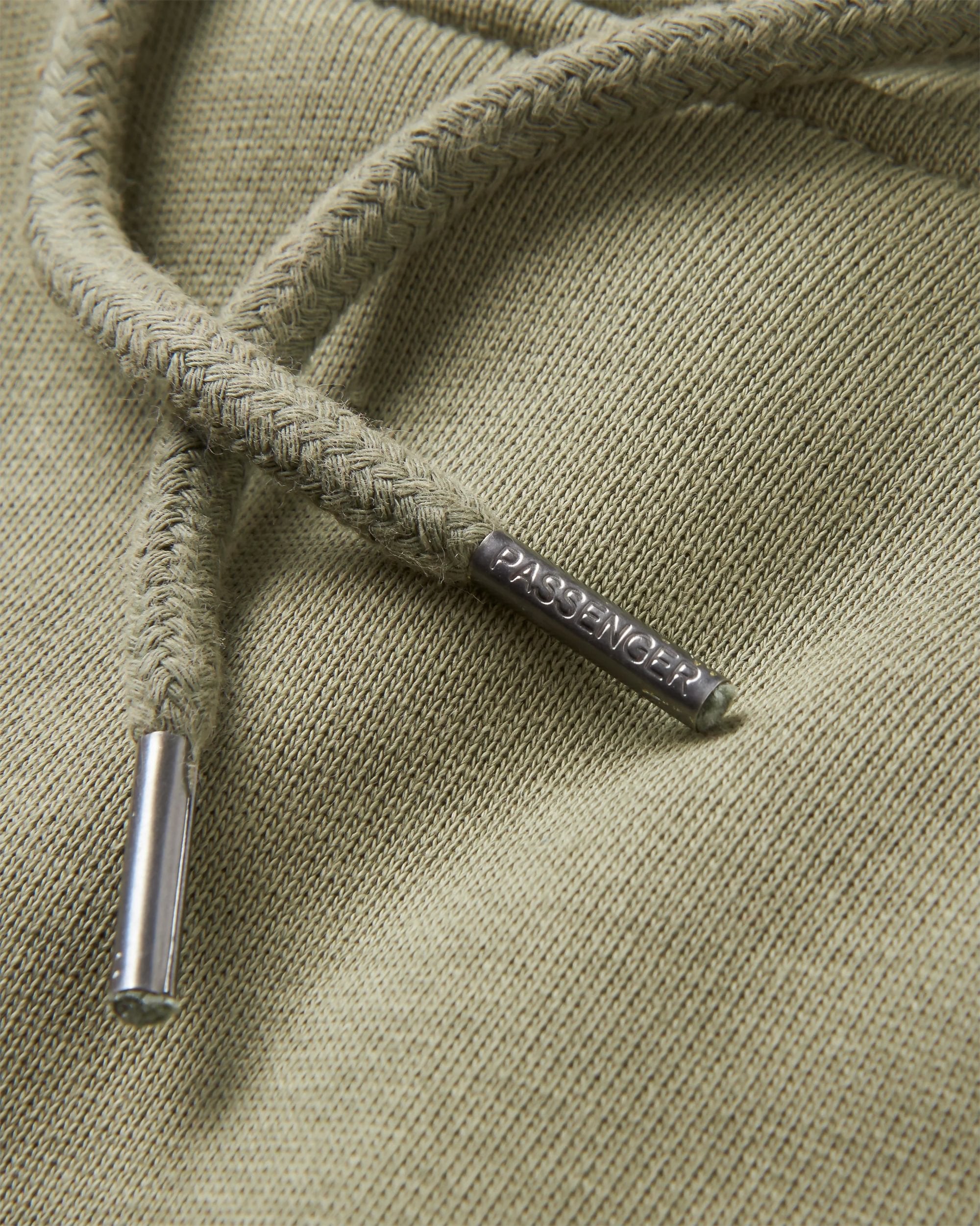 Vita Organic Cotton Hoodie - Dusty Olive - Flatlay