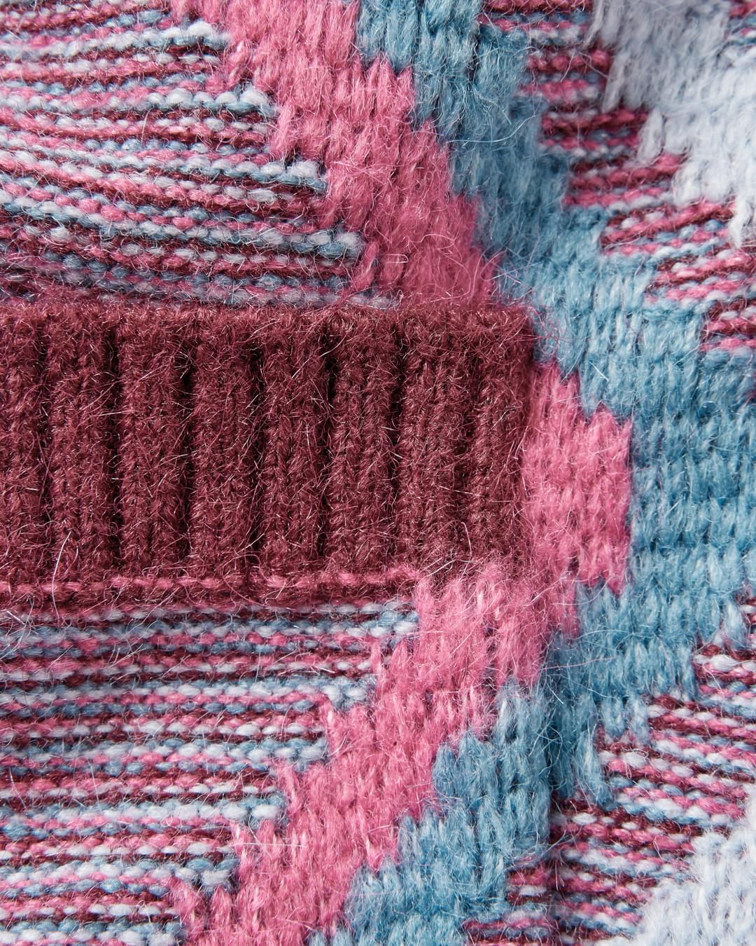 Homestead Recycled Cardigan - Wine - Flatlay