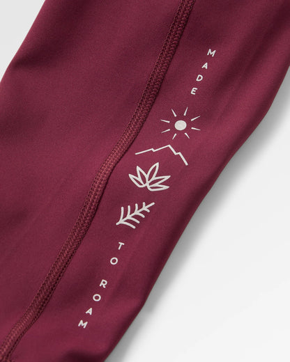 Mantra Recycled Active Legging - Fig - Flatlay