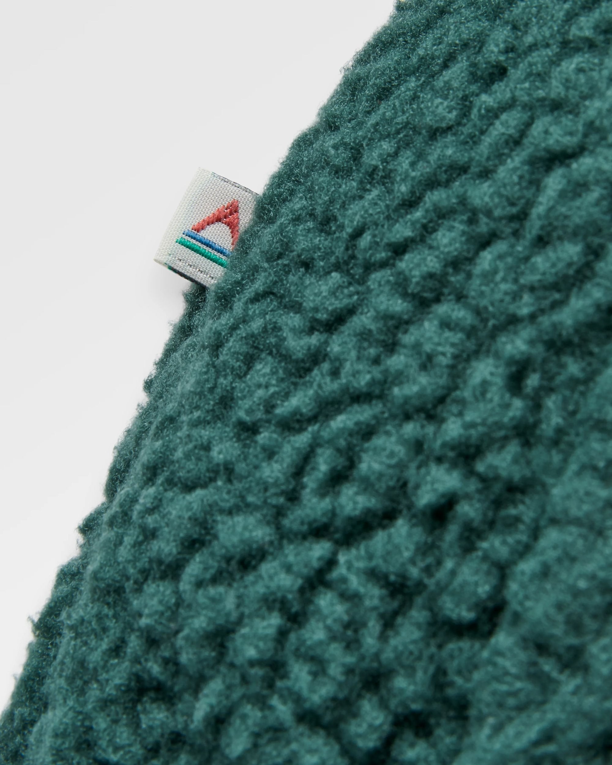 Reconnect Recycled Sherpa Fleece - Dark Fern  - Flatlay