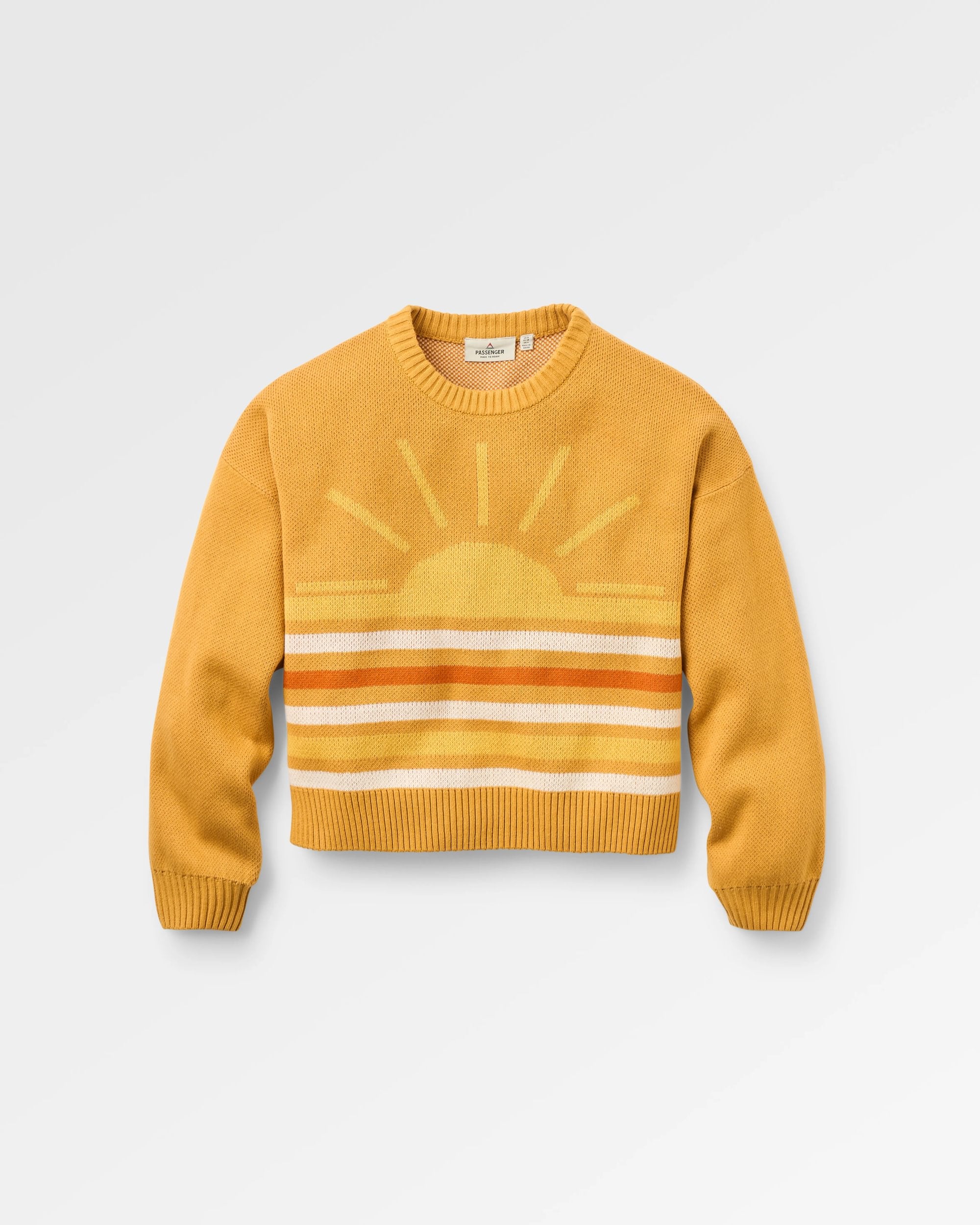 Dawner Knitted Jumper - Spruce Yellow - Flatlay