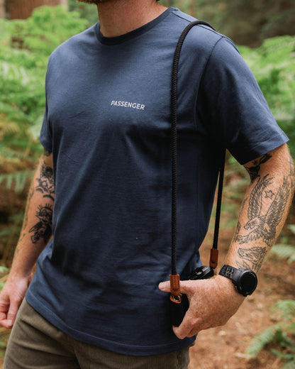 Roamer Men's Recycled Cotton T-Shirt - Rich Navy - Lifestyle