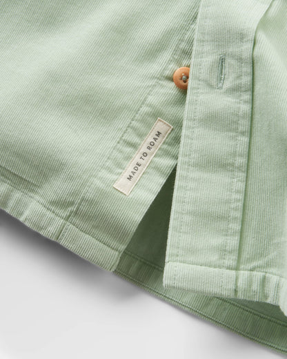 Backcountry Cord Light Shirt - Spearmint - Flatlay