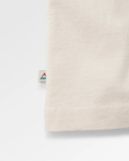 Lost Patch Women's Organic Cotton T-Shirt - White Sand - Flatlay