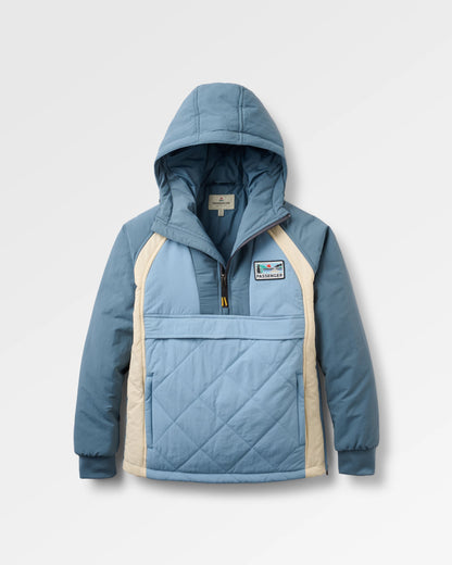 Ocean Insulated Anorak - Stormy Blue/Faded Denim - Flatlay