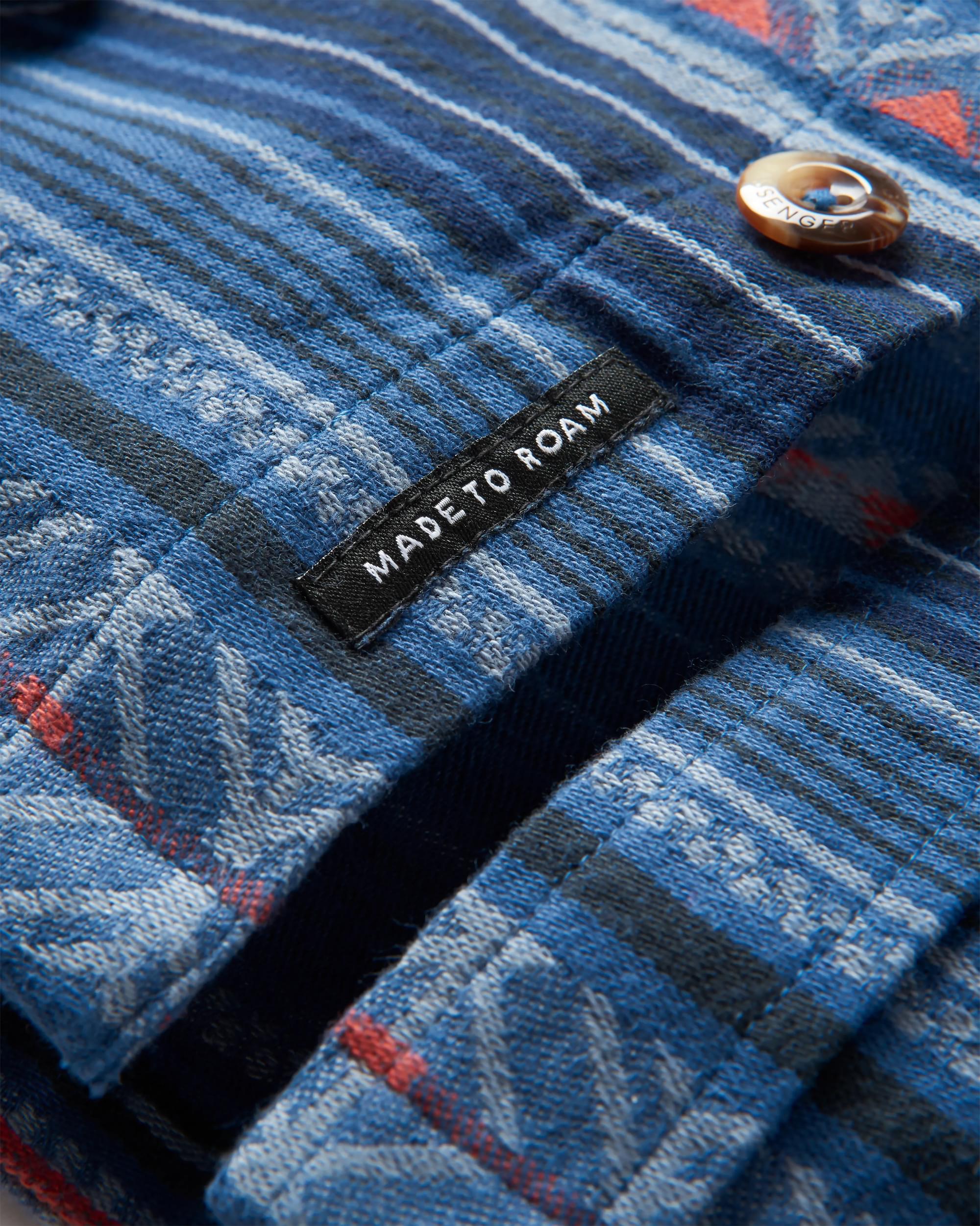 Slowdown Heavyweight Overshirt - Dark Denim - Flatlay