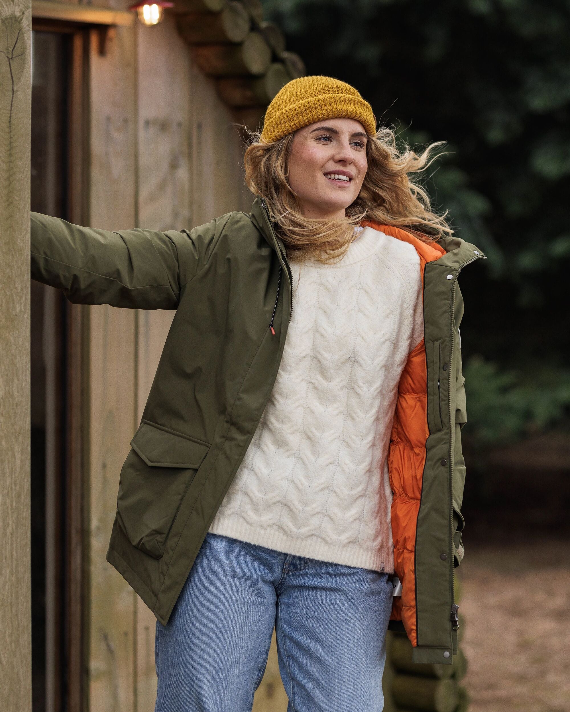 Alaska Recycled Insulated Parka - Khaki - Lifestyle