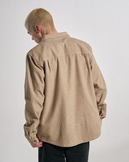 Backcountry Grid Cord Shirt - Simply Taupe - Studio Model