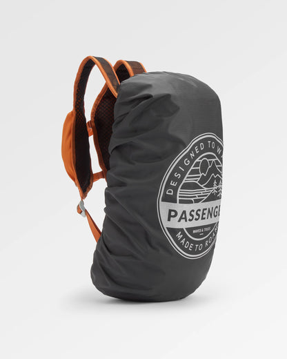 Recycled Waterproof Backpack Cover (18-35L) - Black - Flatlay