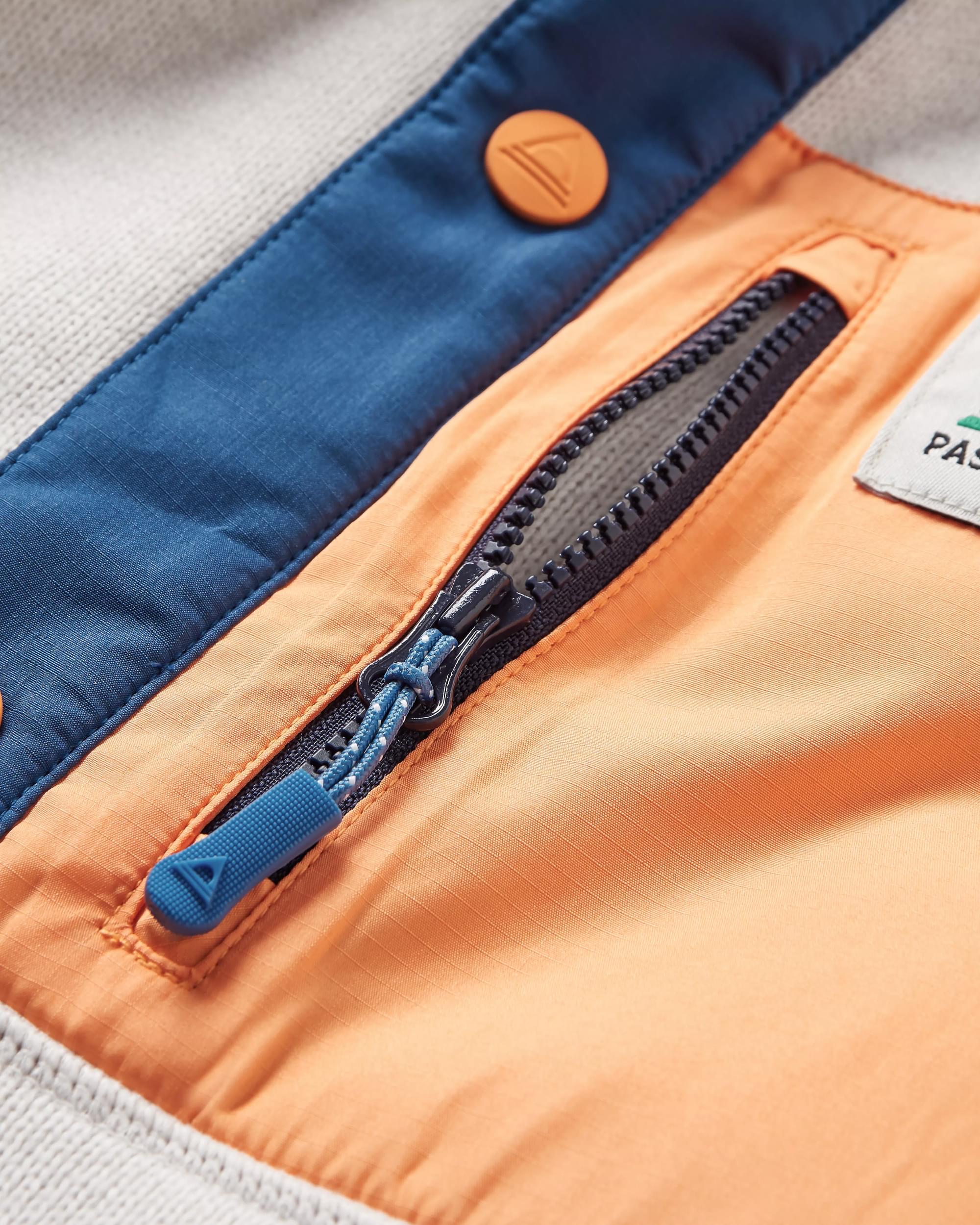 Women's Amber Recycled Polartec® Fleece - Vintage White - Flatlay