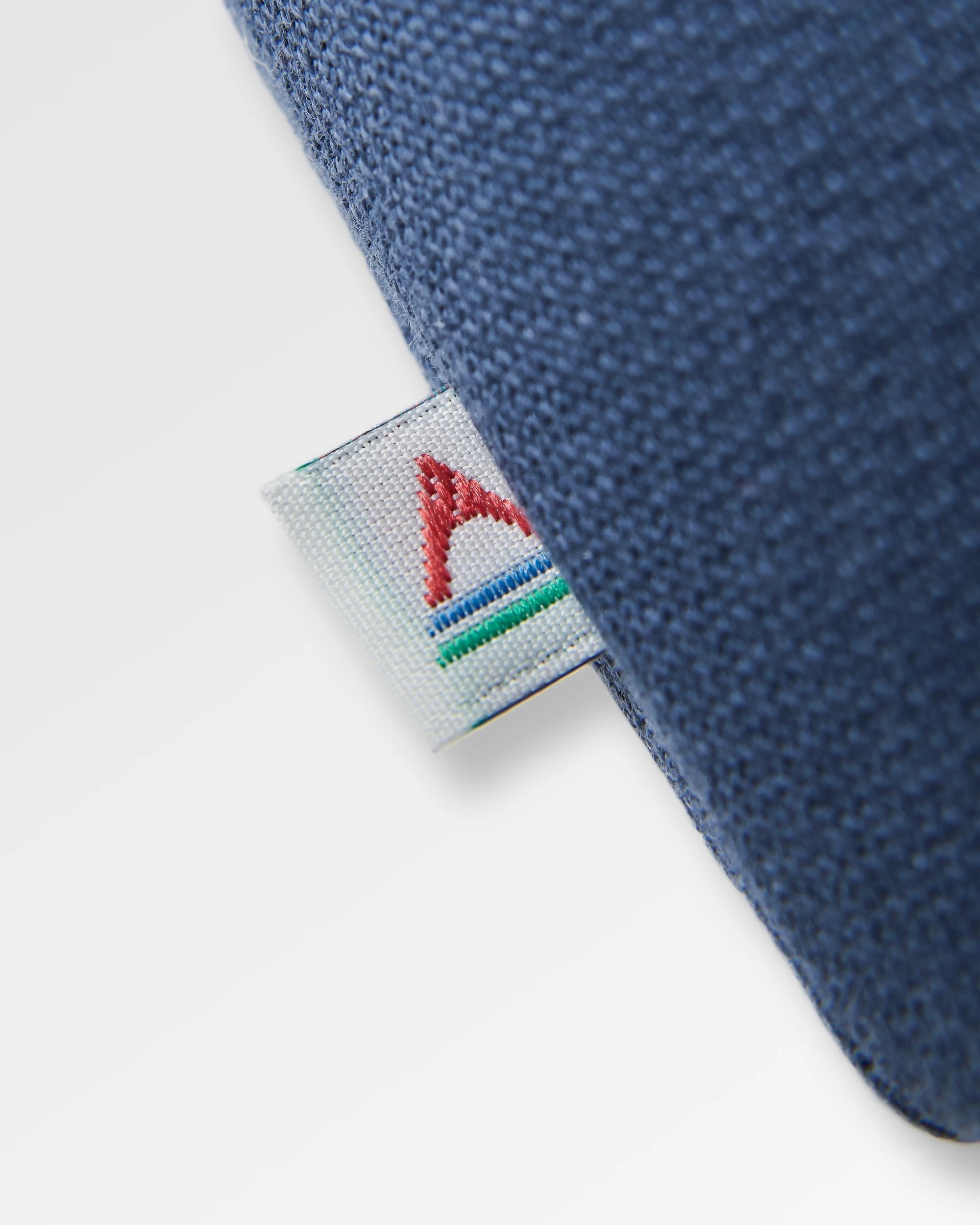 Patch Recycled Cotton Hoodie - Rich Navy - Flatlay