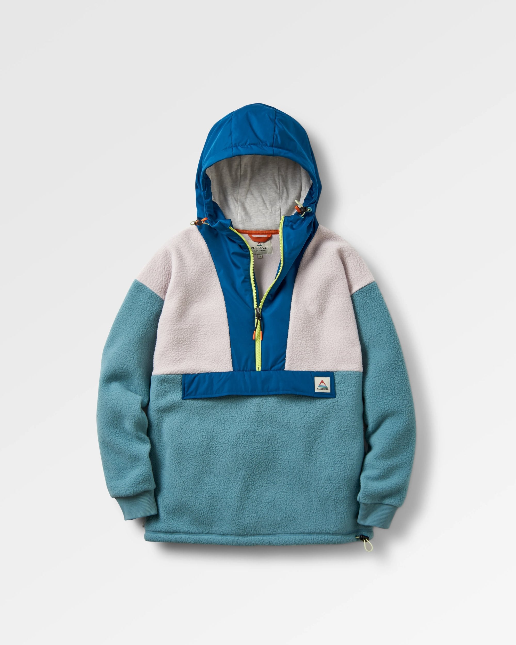 Maren 1/2 Zip Recycled Sherpa Fleece - Arctic - Flatlay