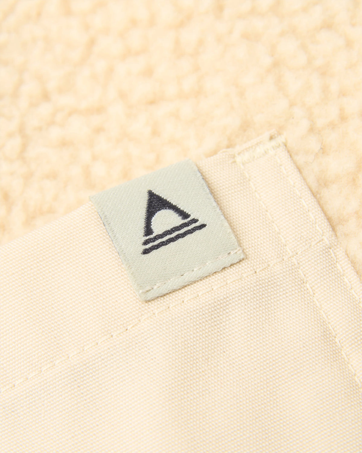 Rappel Sherpa Oversized Shirt - Oat - Flatlay
