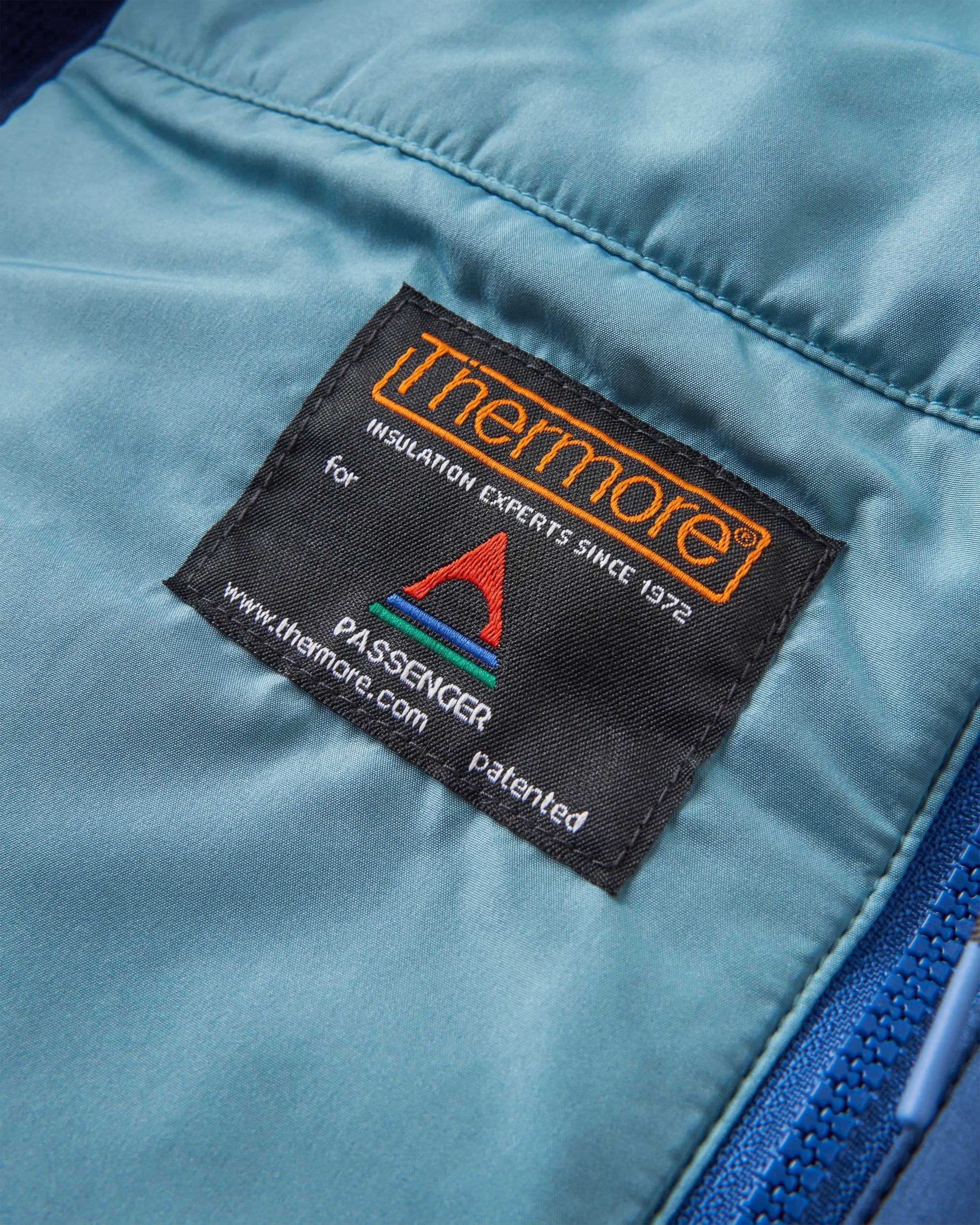 Shasta Lightweight Recycled Thermore® Insulated Gilet - Rich Navy/Dark Denim/Arctic - Flatlay