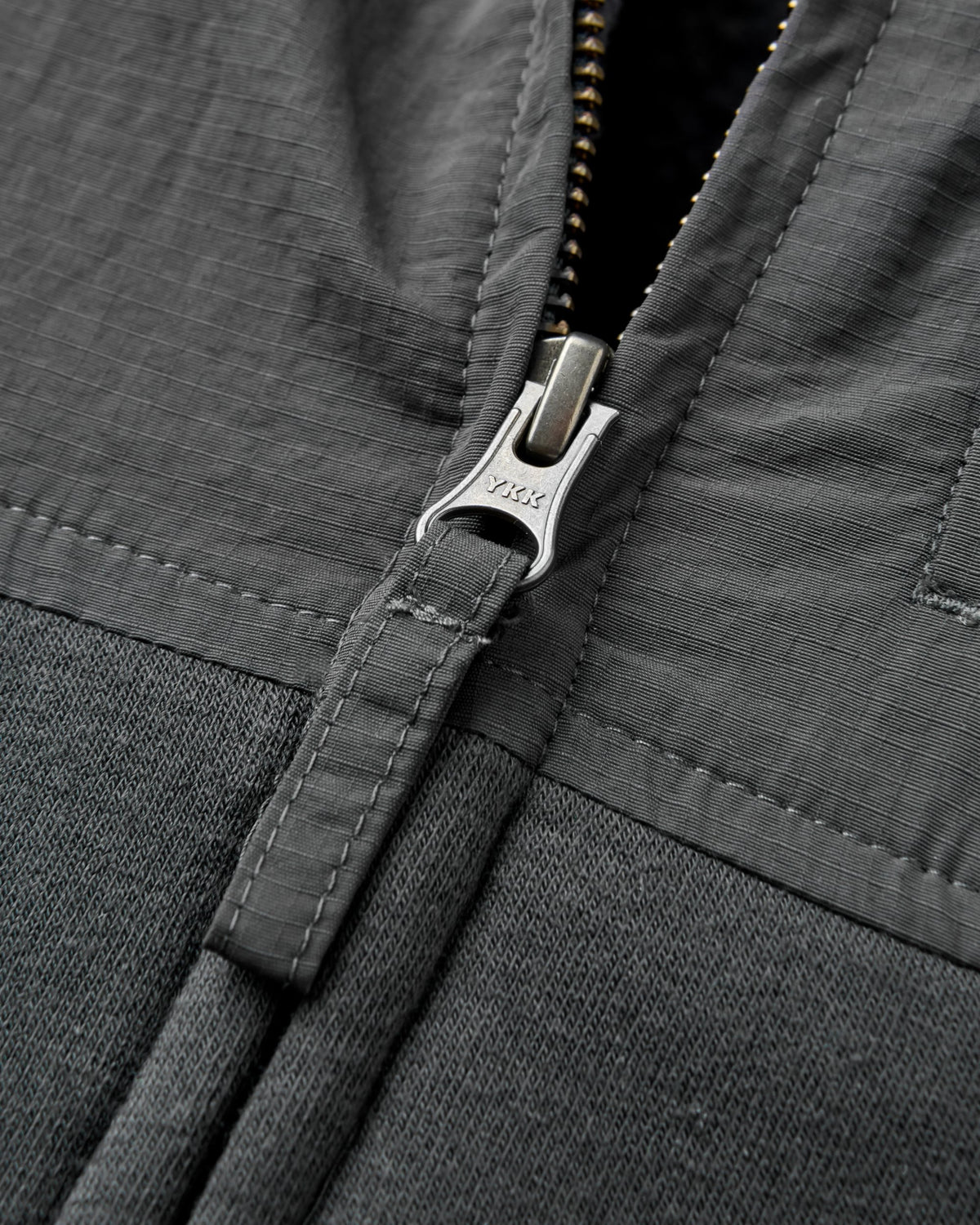 Tidal Full Zip Fleece Lined Hoodie - Faded Black - Flatlay