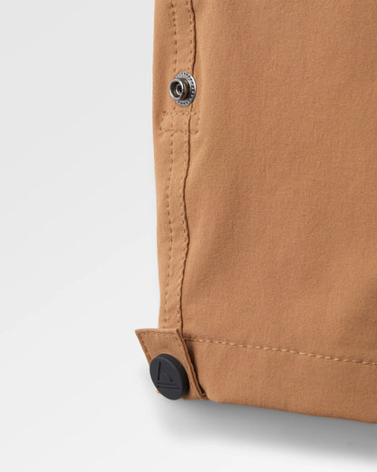 365 Trail Roll Up Short - Toffee - Flatlay