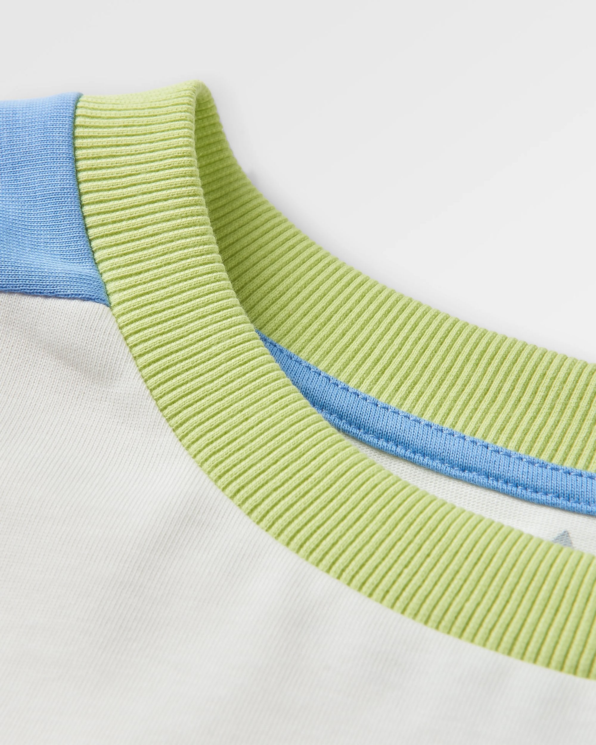 Graze Organic Cotton LS Top - Marshmallow - Flatlay