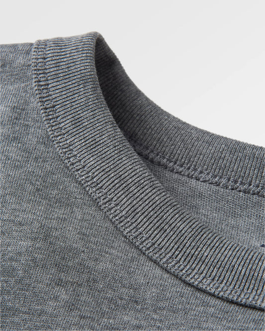 Heritage Recycled Relaxed Fit LS T-Shirt - Dark Grey Marl