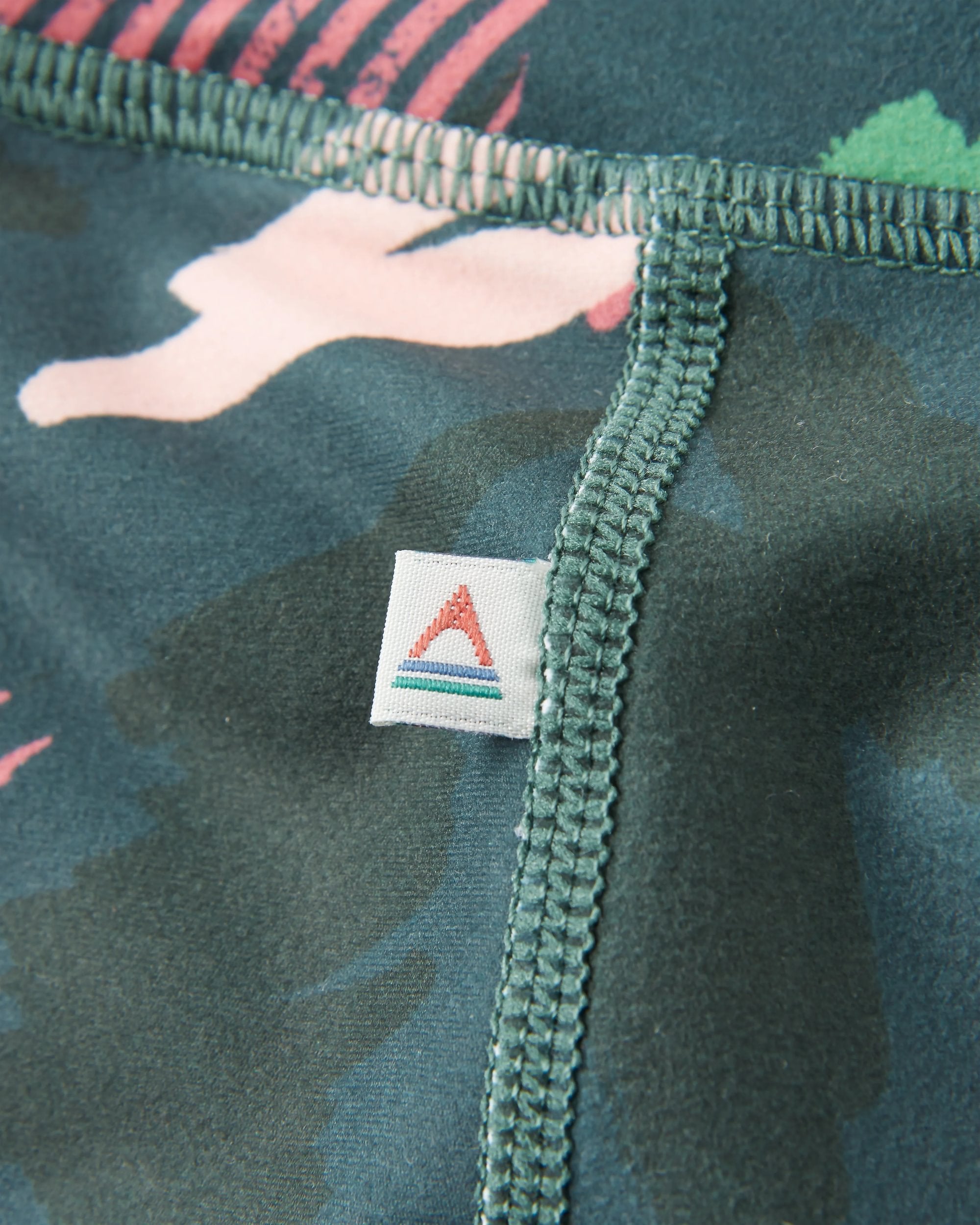 Mantra Recycled Active Legging - Abstract Mountain Fir Tree - Flatlay