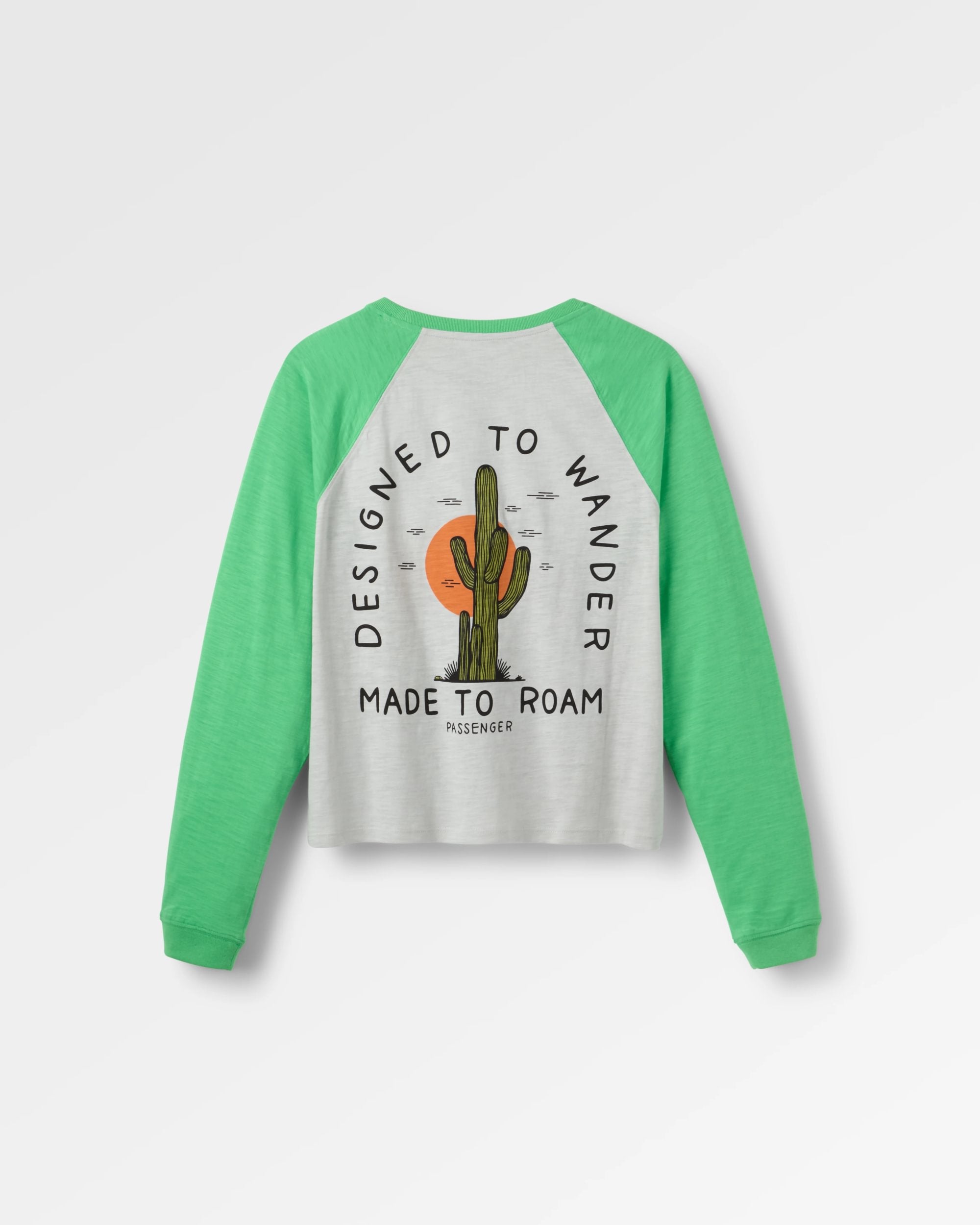 Explore LS Raglan T-Shirt - Light Grey Marl - Flatlay