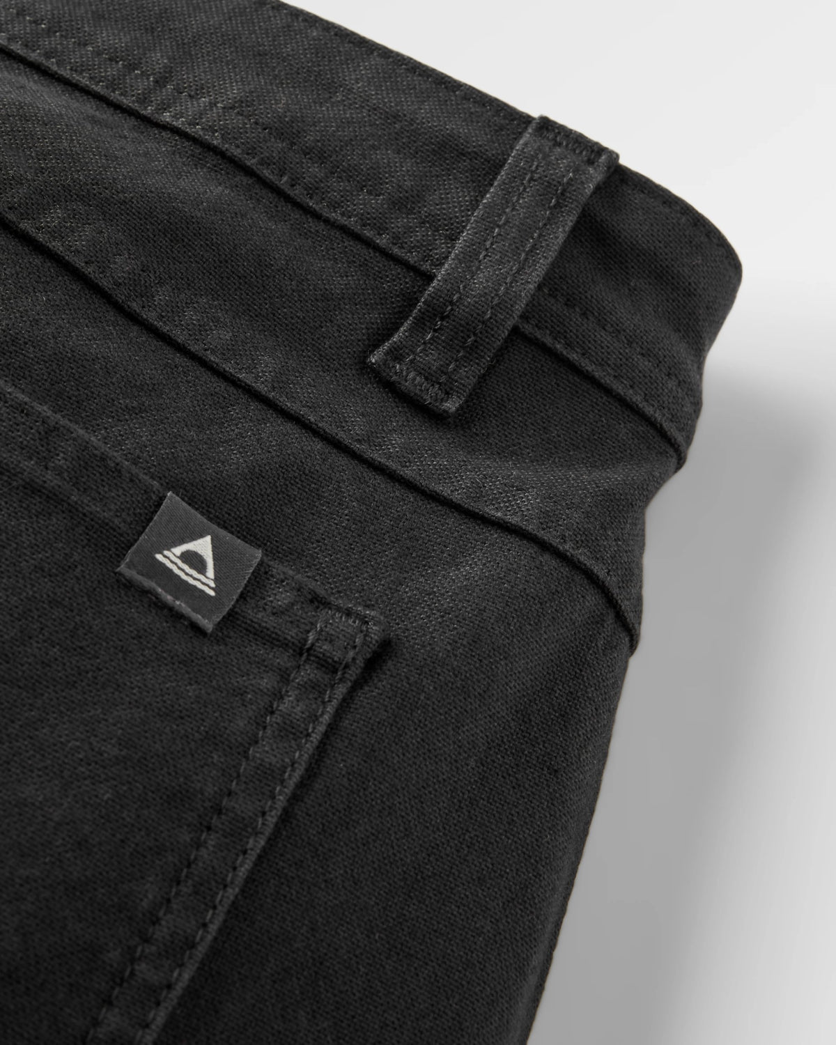 Vantage Cotton Canvas Trouser - Black - Flatlay