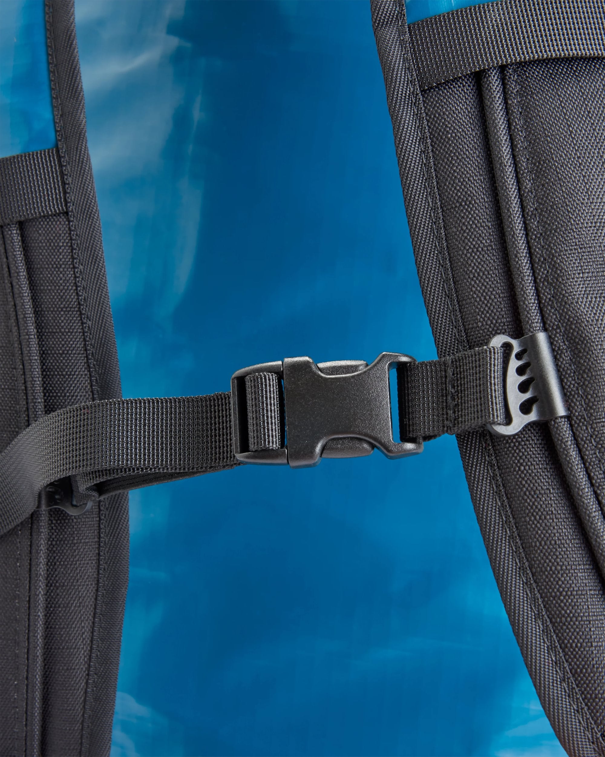 Roamer Recycled 60L Duffel Bag - Tidal Blue - Flatlay