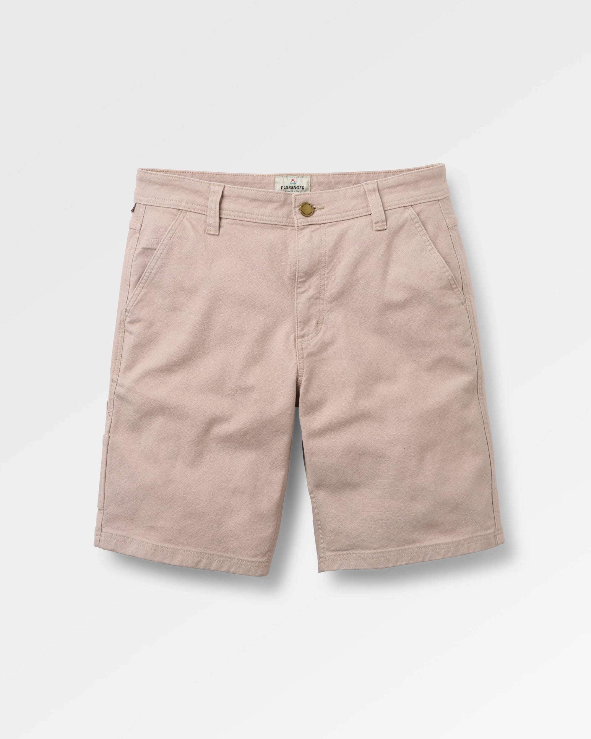 Vantage Organic Cotton Canvas Short - Simply Taupe - Flatlay