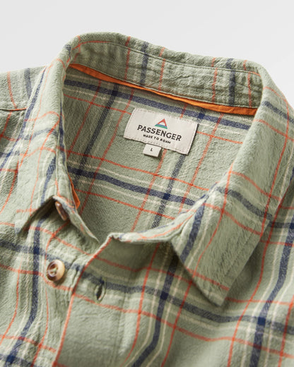Chill Organic Cotton Check Shirt - Pistachio