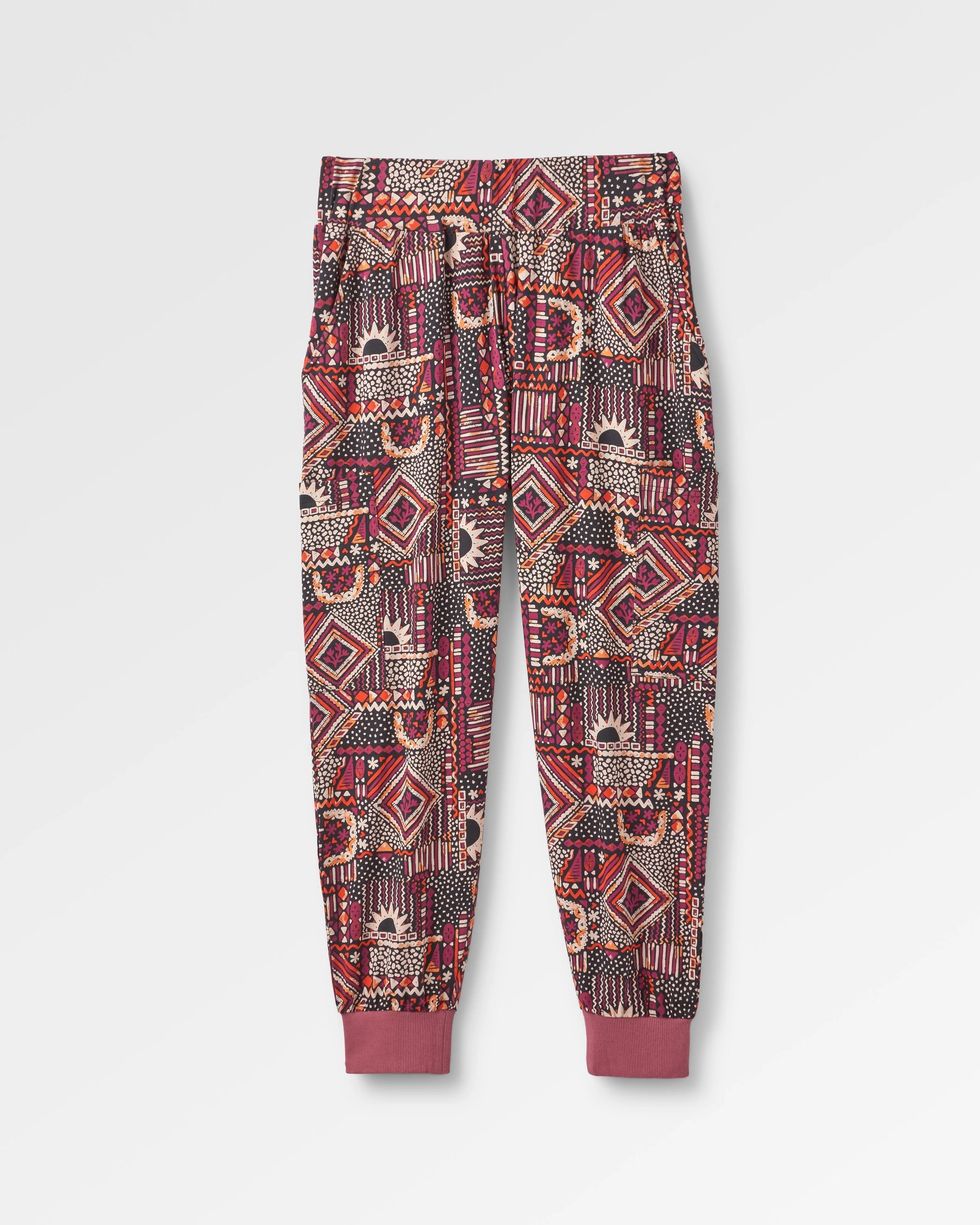 Day Dream Recycled Trouser - Vintage Patchwork Black/Multi - Flatlay