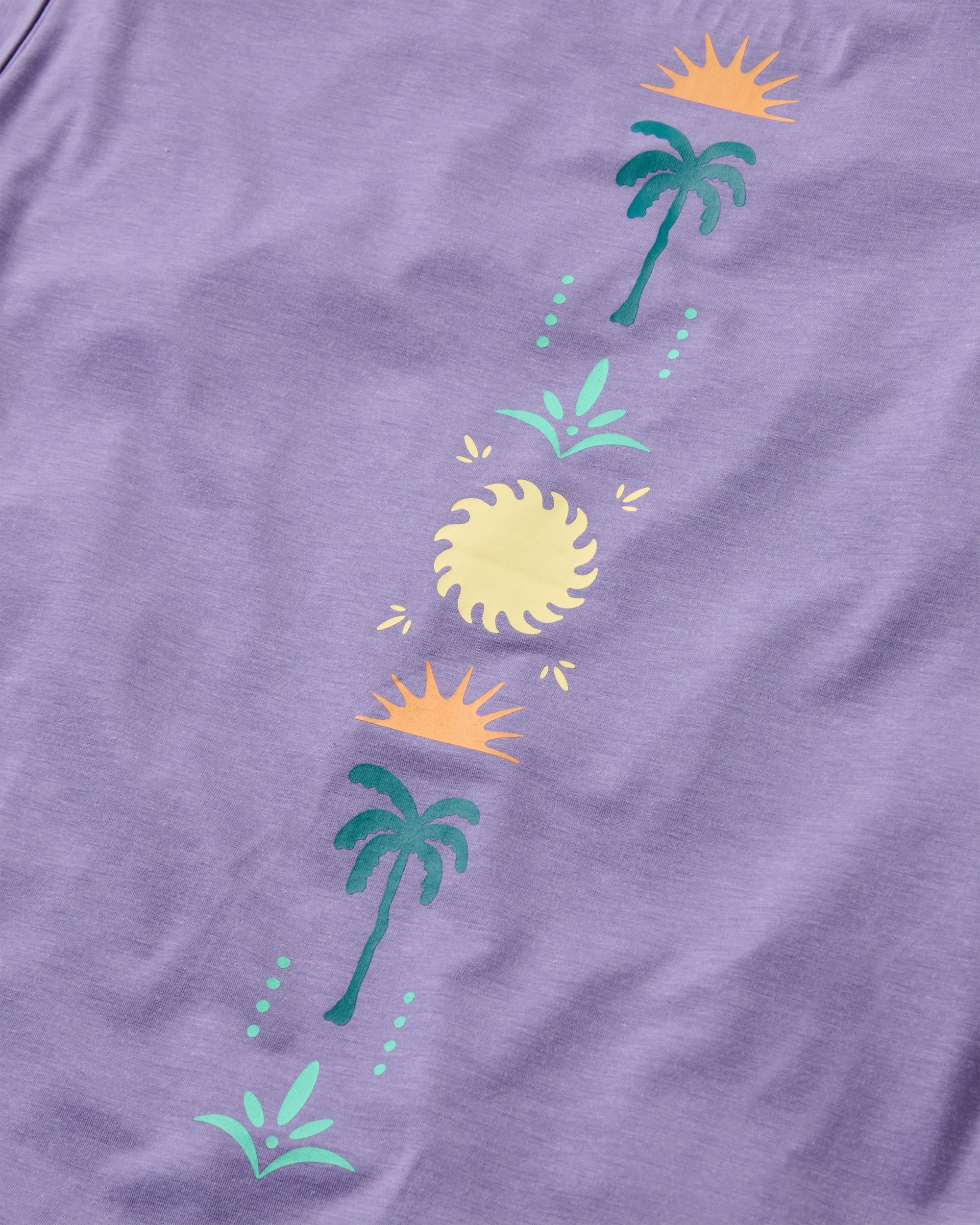 Womens Solscape Active T-Shirt - Purple Haze Marl - Flatlay