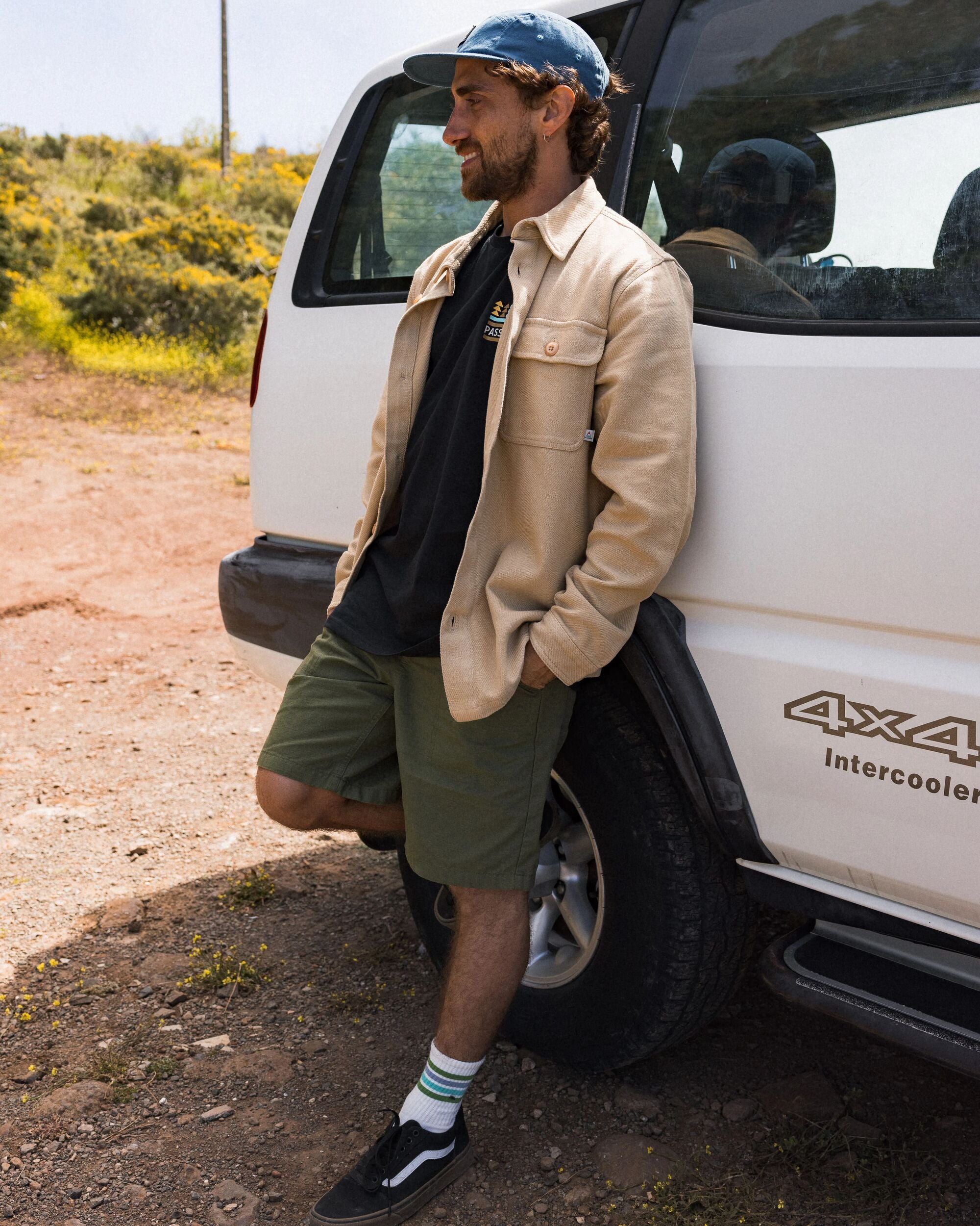 Rif-Raf Organic Cotton Ripstop Short - Khaki - Lifestyle