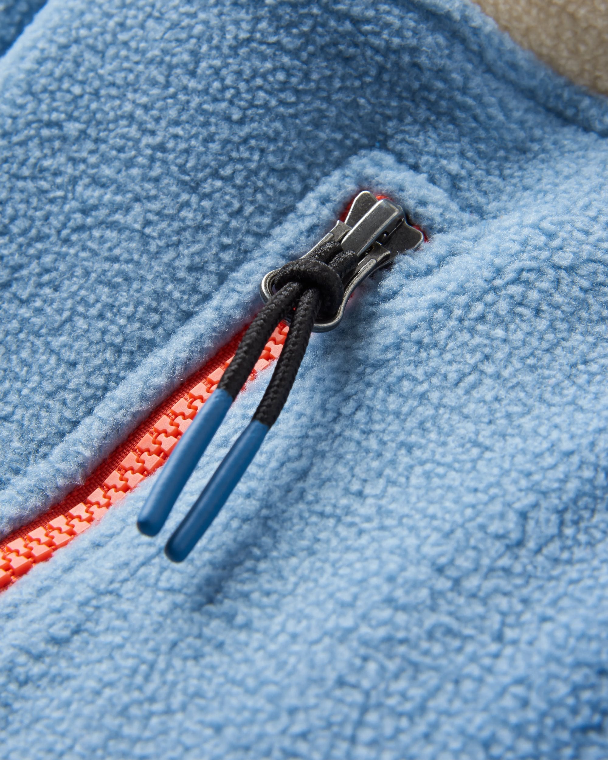 Caspian Recycled Polar Fleece - Faded Denim - Flatlay