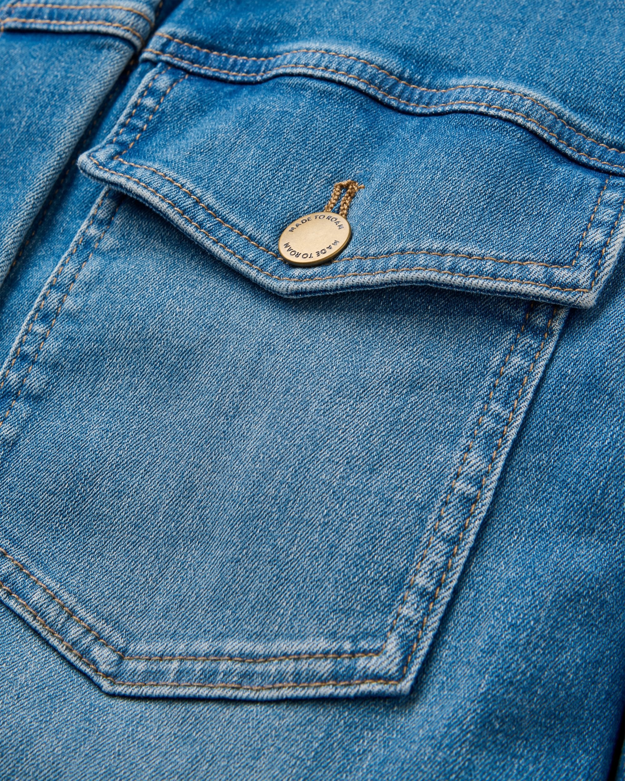 Stella Denim LS Shirt - Light Wash Denim - Flatlay