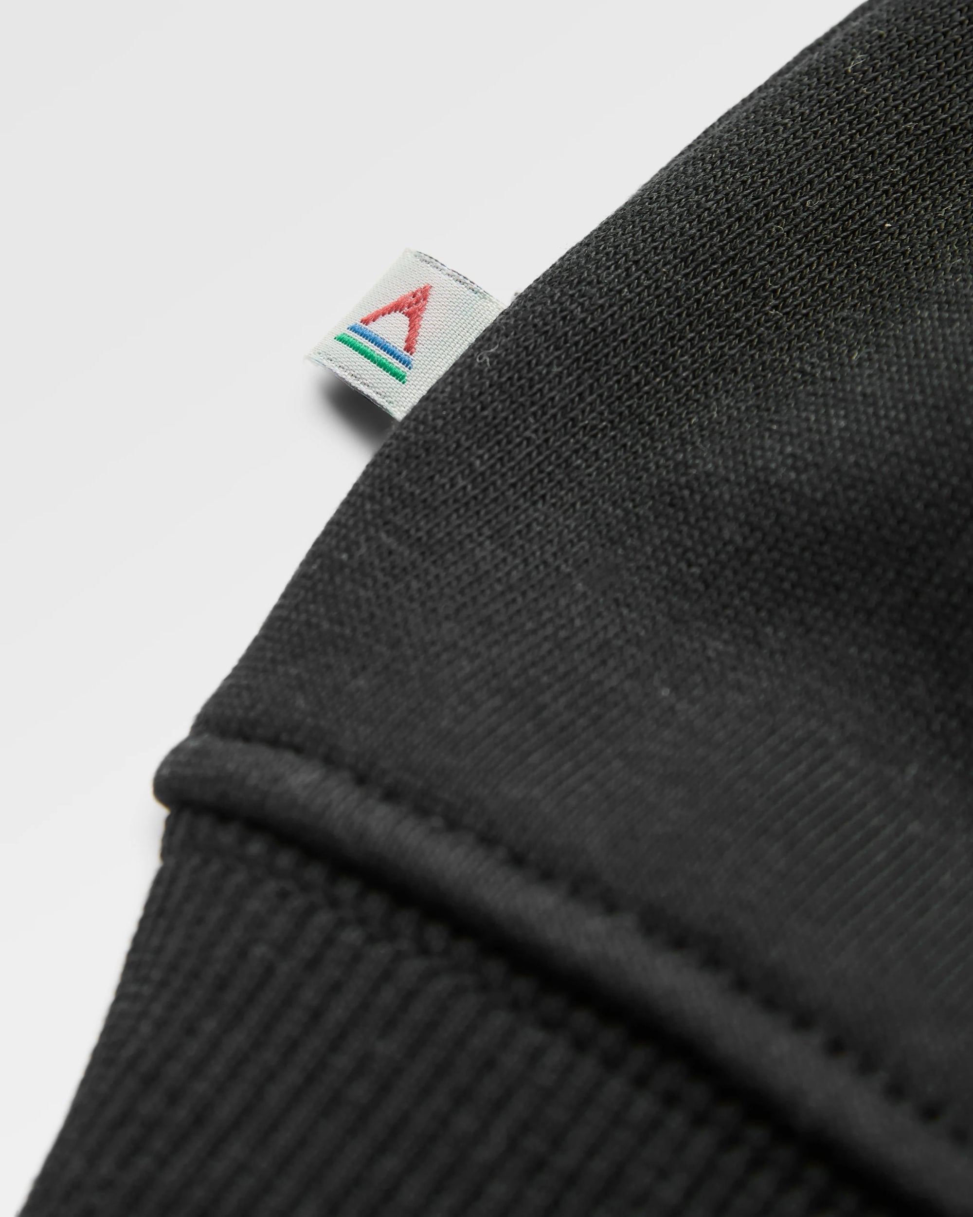 Snapshot Organic Cotton Relaxed Fit Hoodie - Black - Flatlay