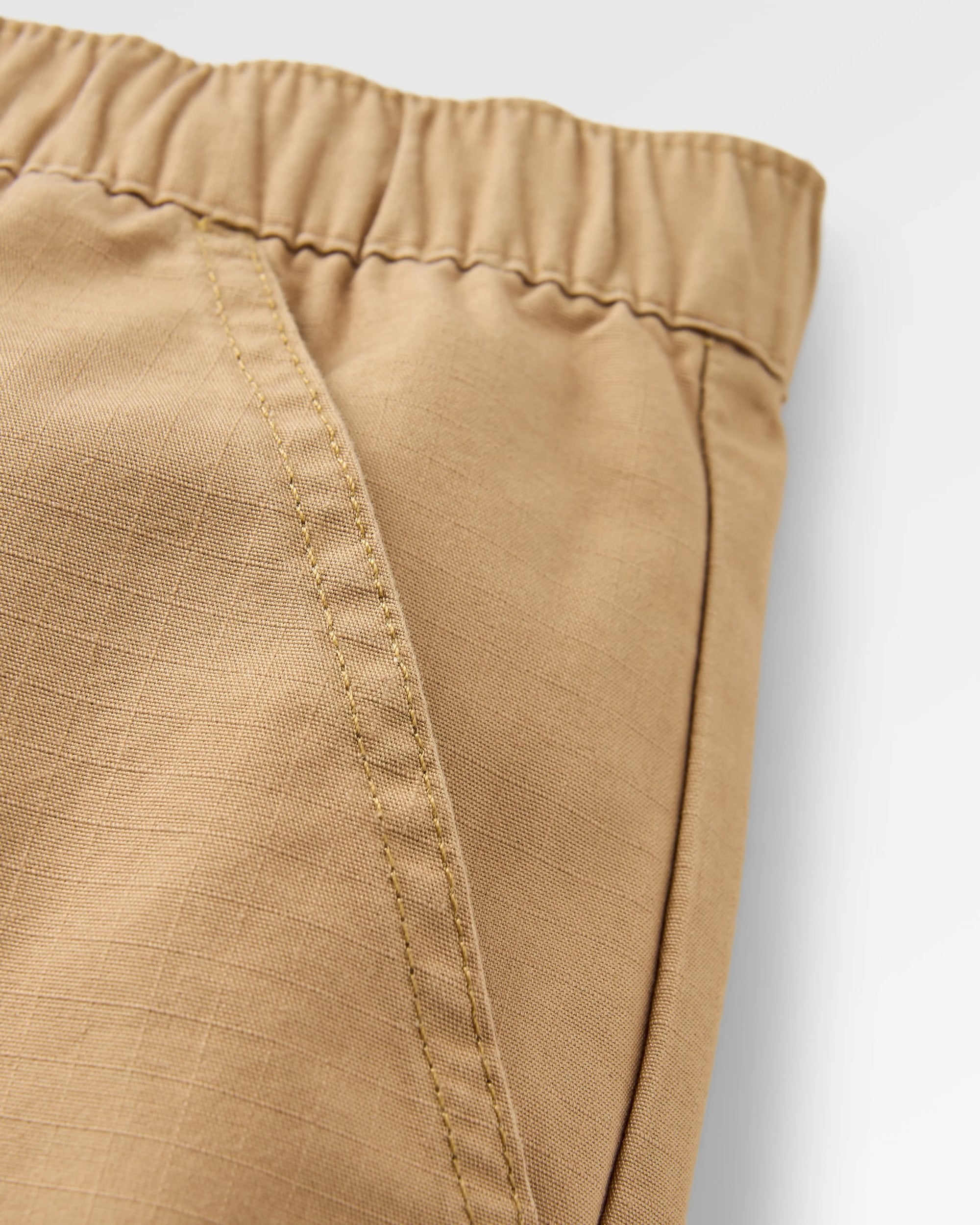 Rif-Raf Organic Cotton Ripstop Short - Biscuit - Flatlay