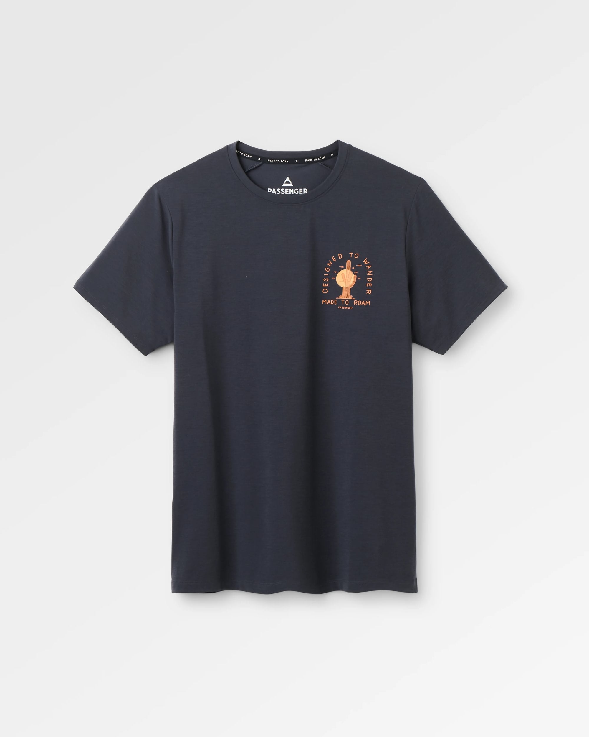 Ridescape Men's Active T-Shirt - Faded Black - Flatlay