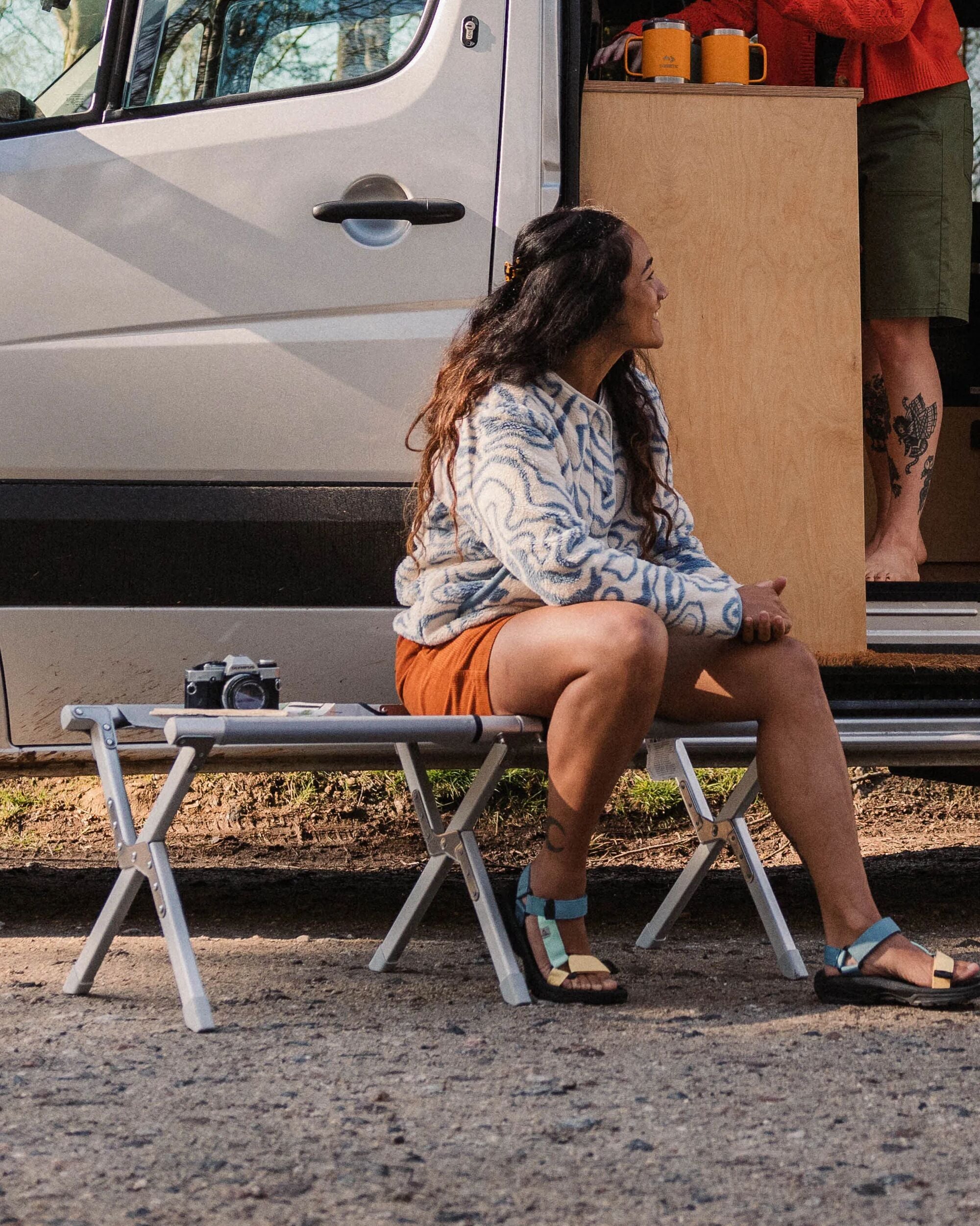 Dometic GO Compact Camp Bench - Silt - Lifestyle