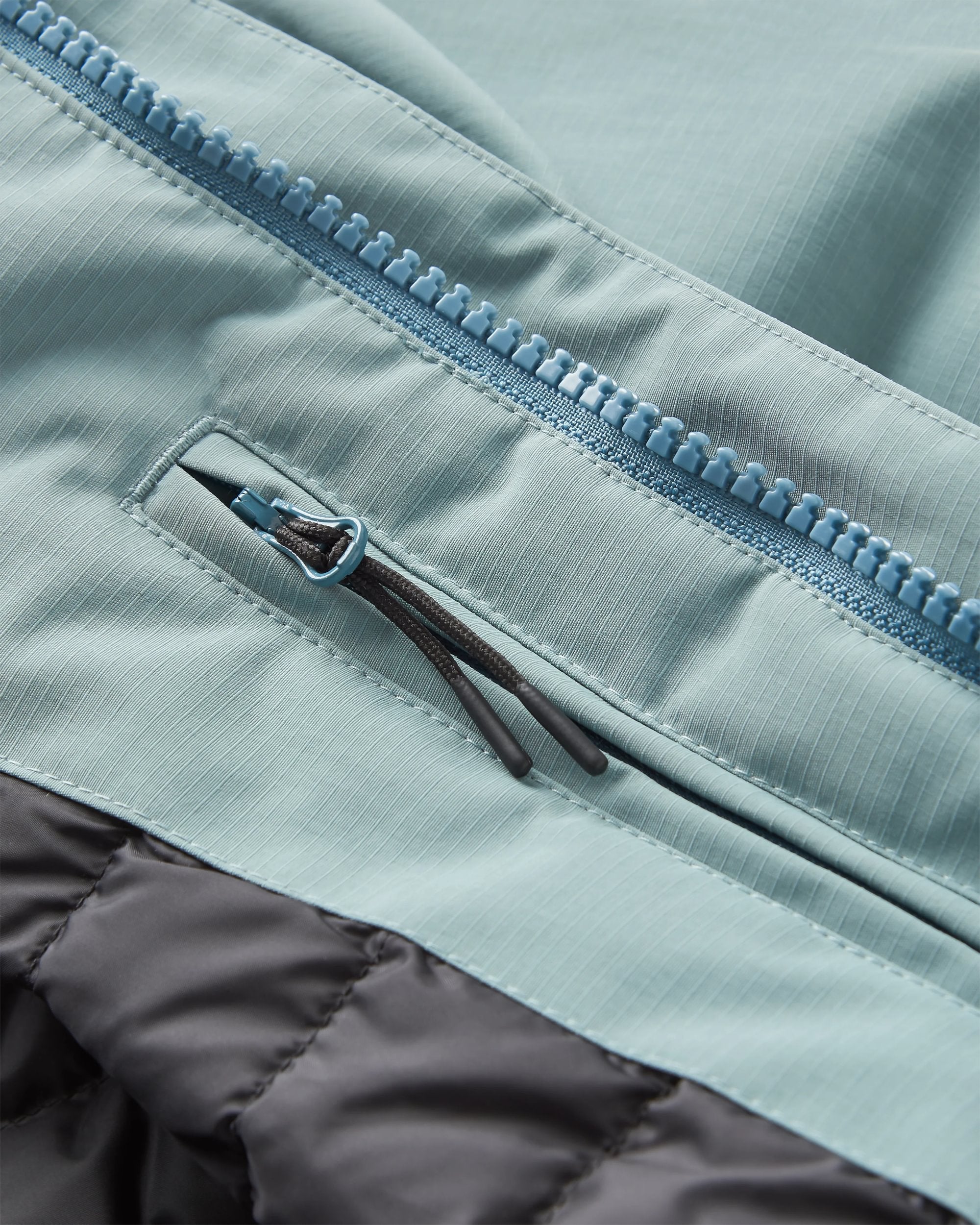 Cloudmont Waterproof Down Parka - Stormy Sea - Flatlay