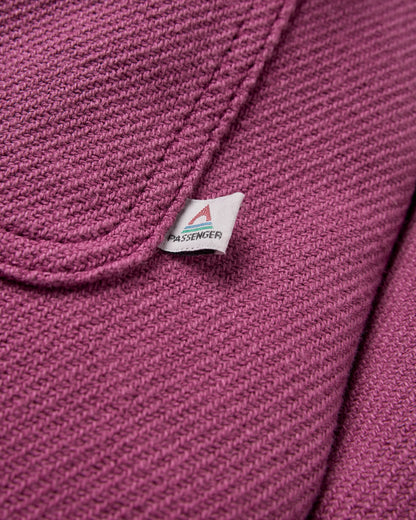 Island Twill Shirt - Warm Berry - Flatlay