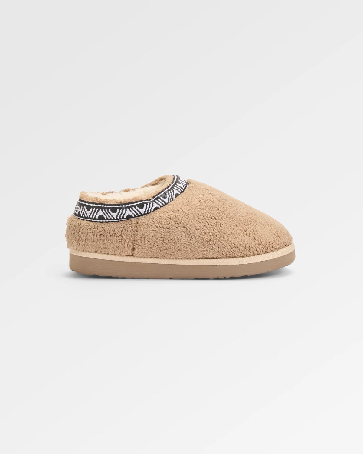 Ember Sherpa Fleece Slipper - Biscuit - Flatlay