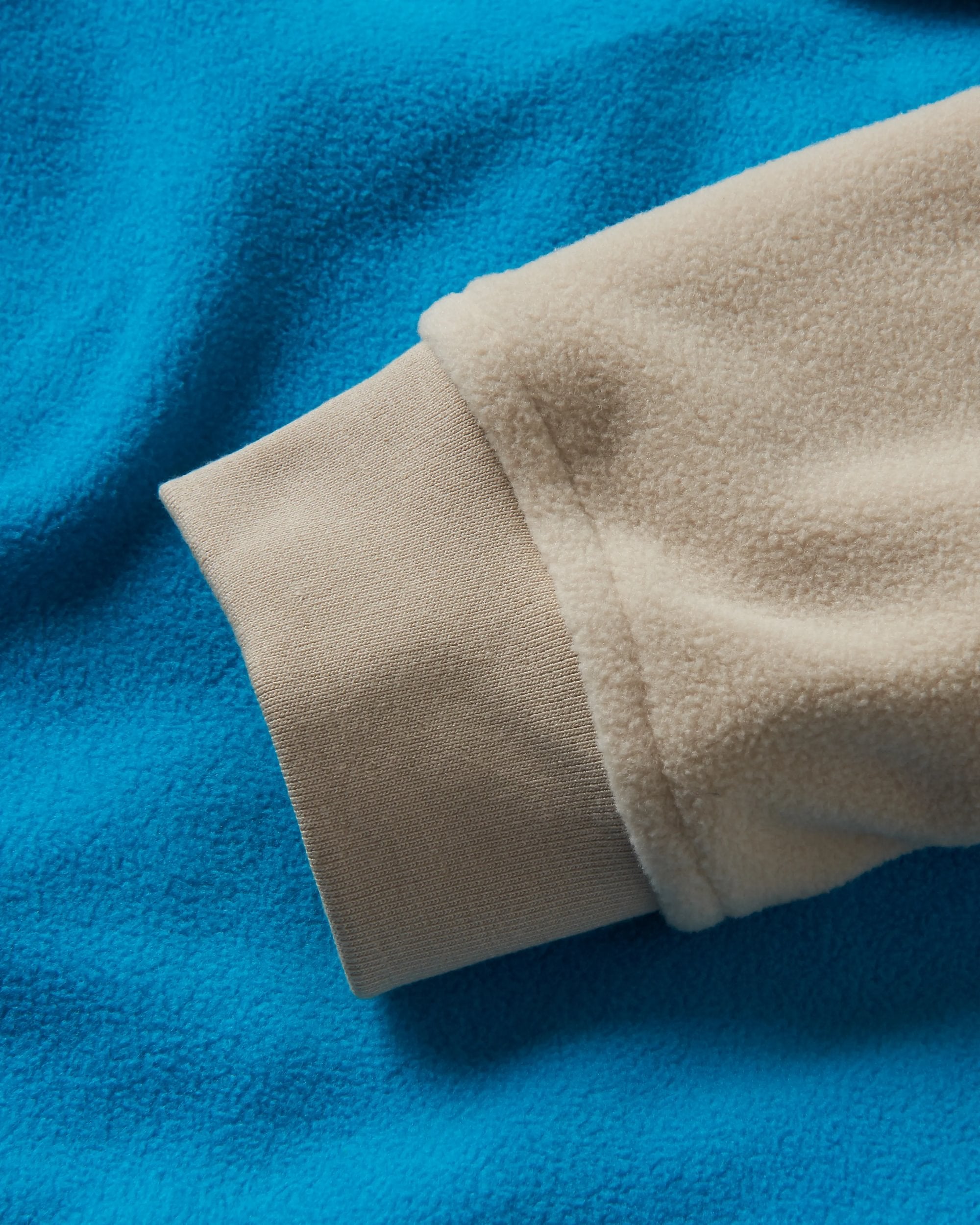 Alexander Recycled Polar Hooded Fleece - Blue Pool - Flatlay