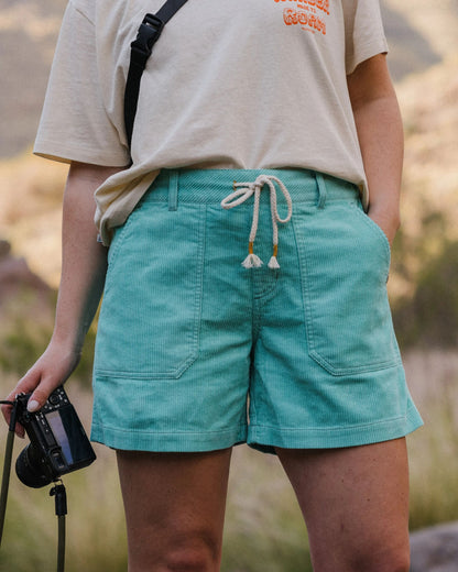 Avian Organic Cord Short - Aqua - Lifestyle