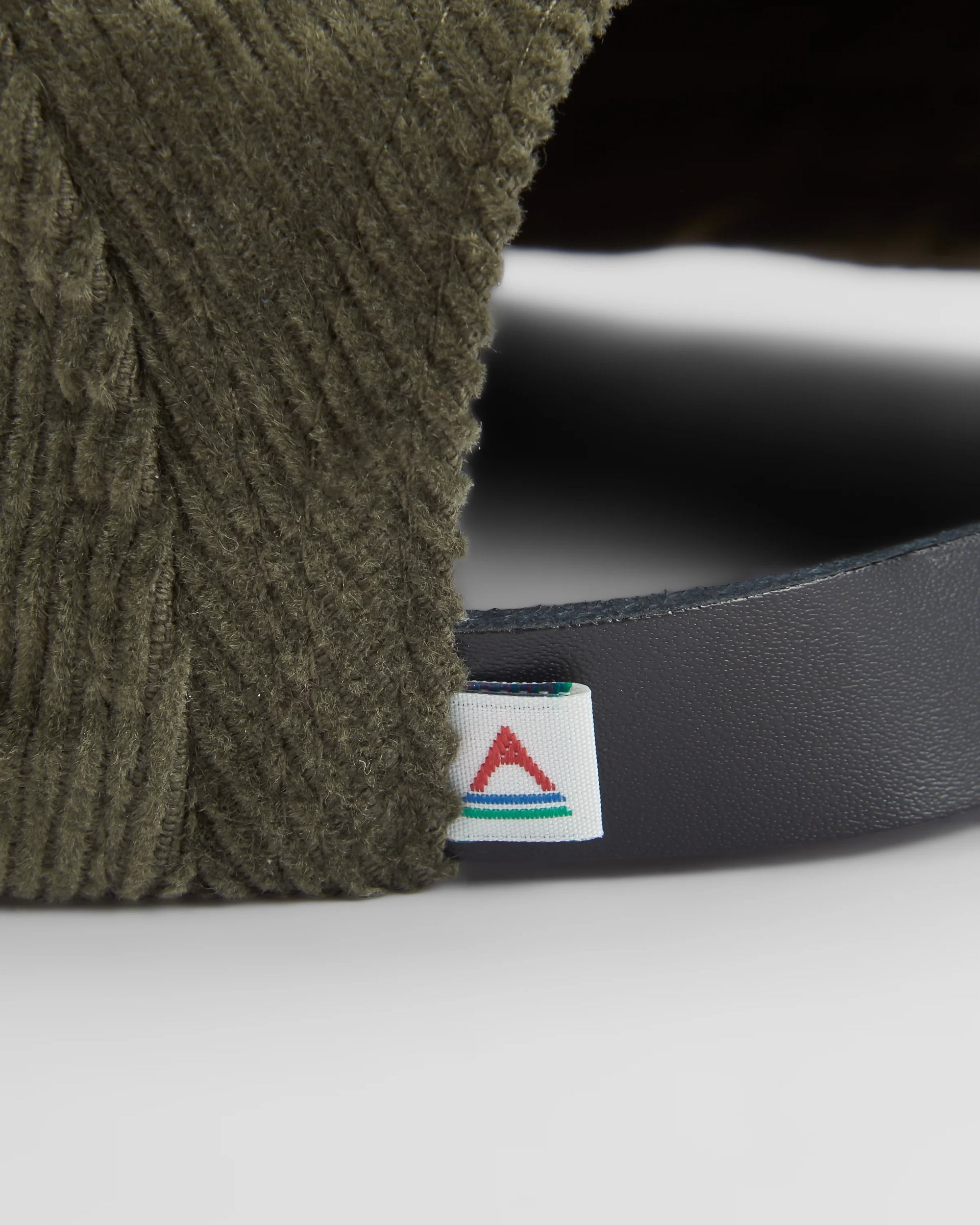 Fixie Recycled Cord 5 Panel Cap - Khaki - Flatlay