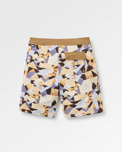 "Cruiser Boardshort - 21""" - Sun Patch Desert - Flatlay