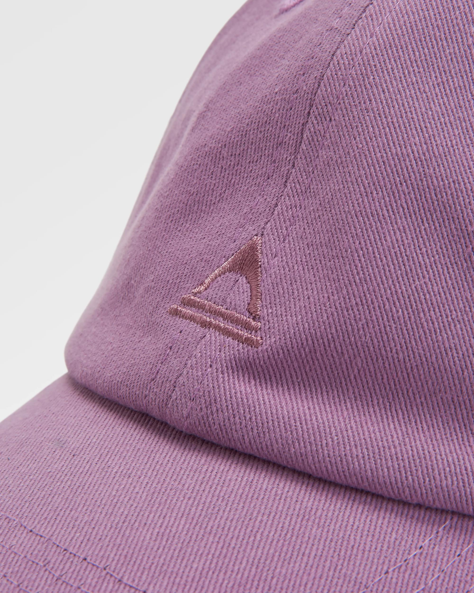 Classic Recycled Cotton 6 Panel Cap - Grape - Flatlay