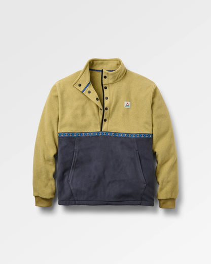 Woodlander Polartec® Fleece - Warm Beige Marl/Charcoal - Flatlay