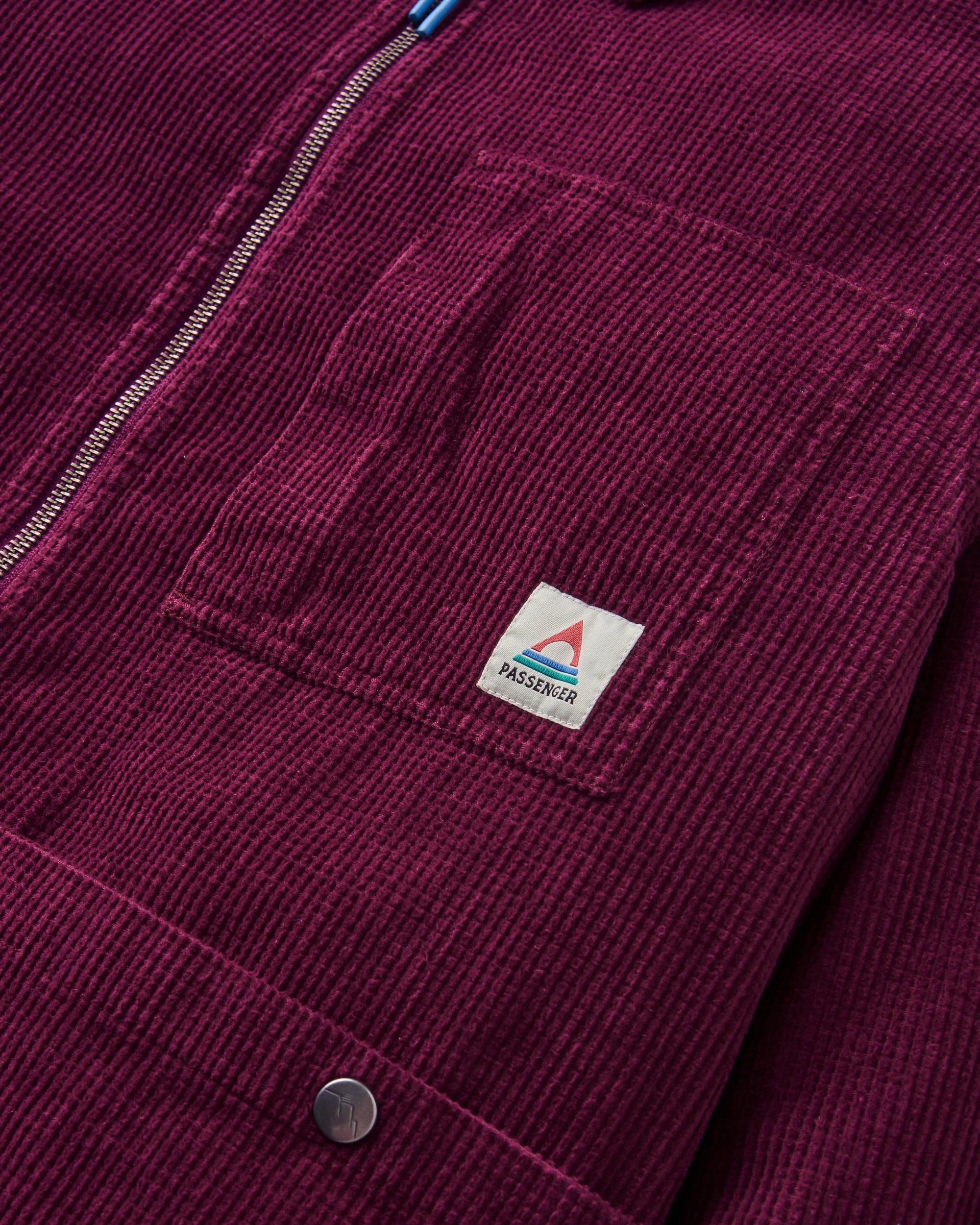 Harvest Organic Cotton Cord Overshirt - Fig - Flatlay