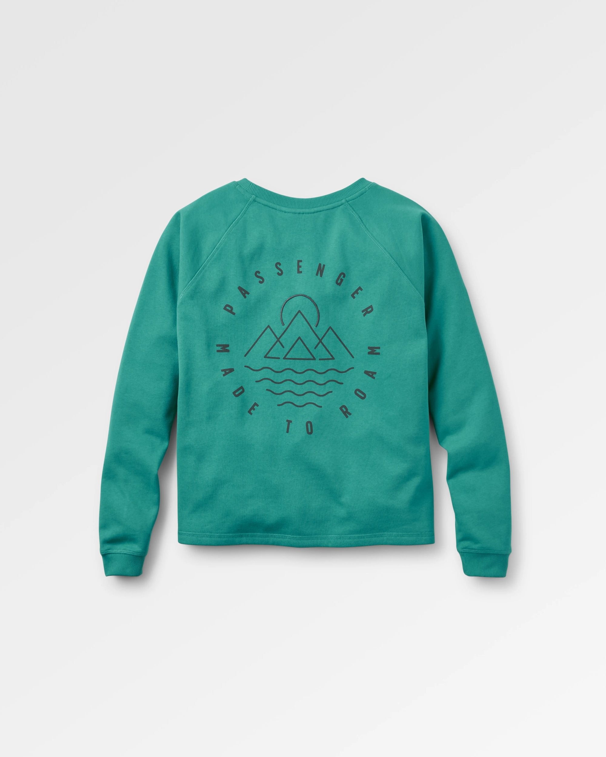 Remote Recycled Cotton Sweatshirt - Greenlake - Flatlay