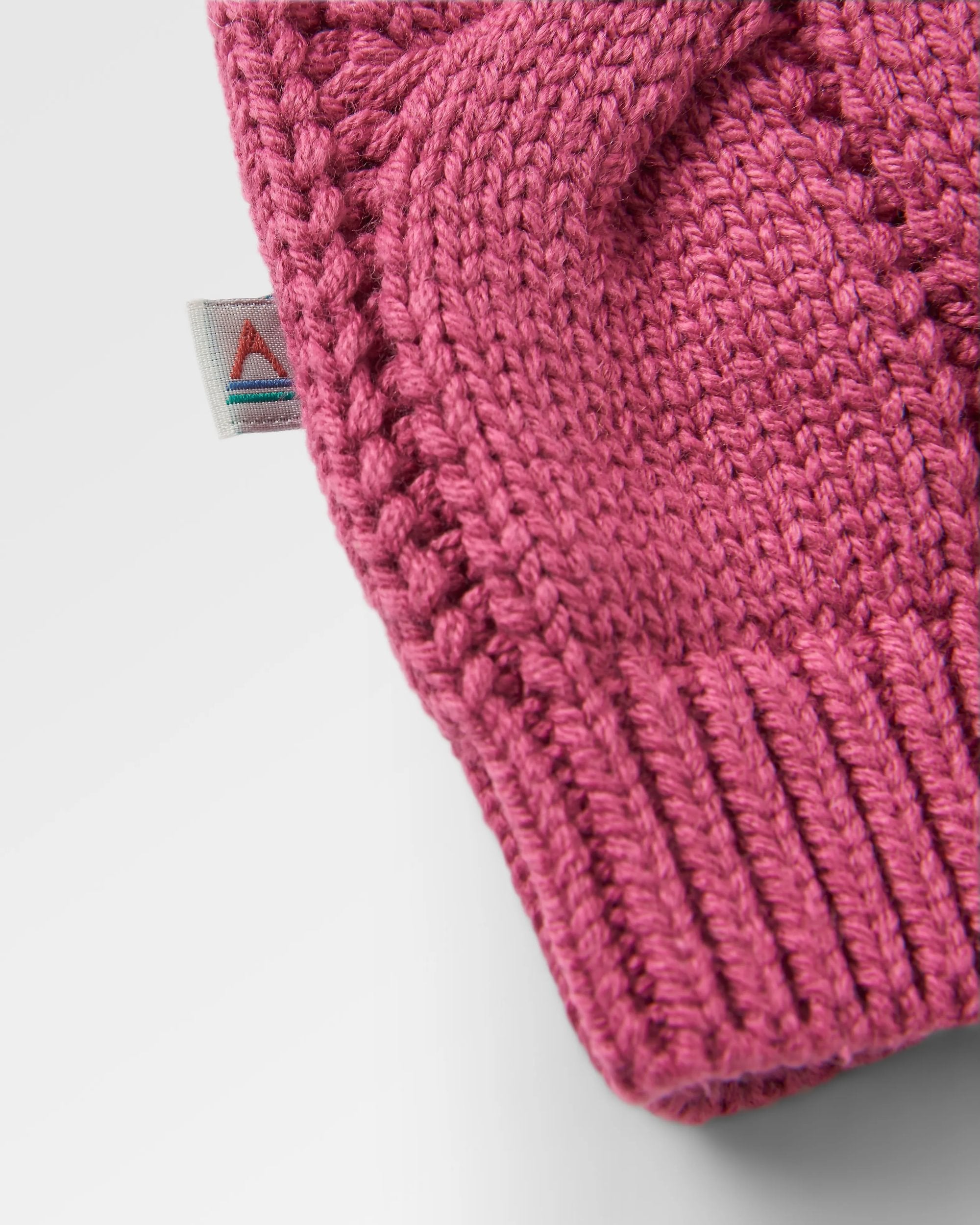Comfort Organic Cotton Knitted Jumper - Rhubarb Multi Stripe - Flatlay